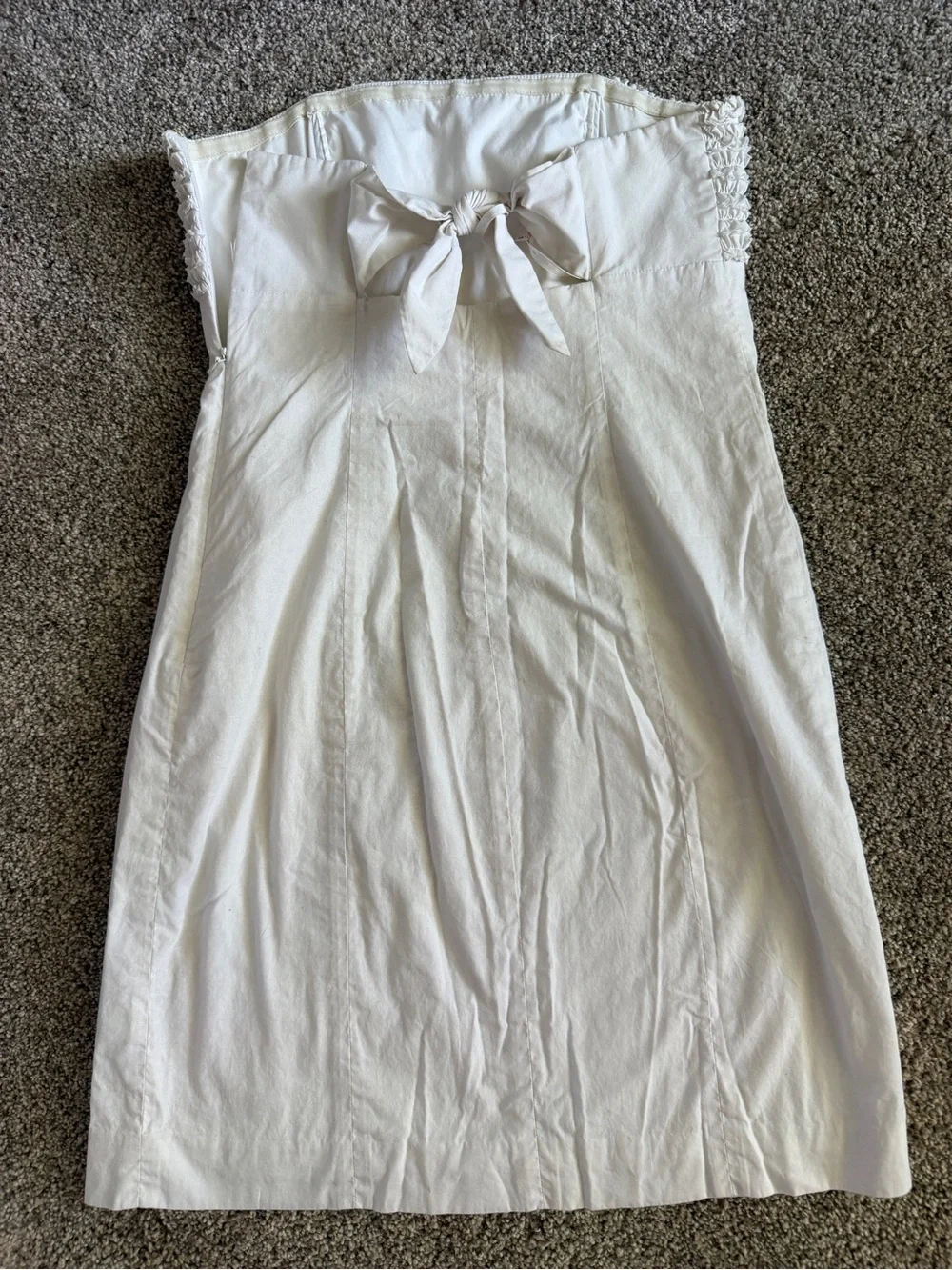 Lilly Pulitzer White Strapless Smocked Sundress Size 8 - Picture 2 of 4